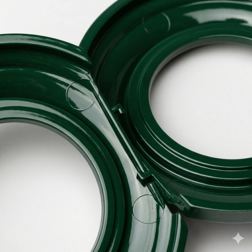 Kliklap - Retro ramka środkowa zielona