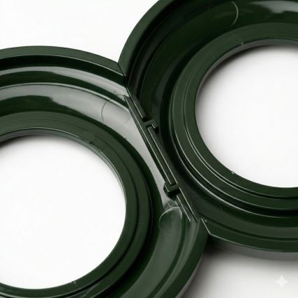 Kliklap - Retro ramka, zielony brzeg