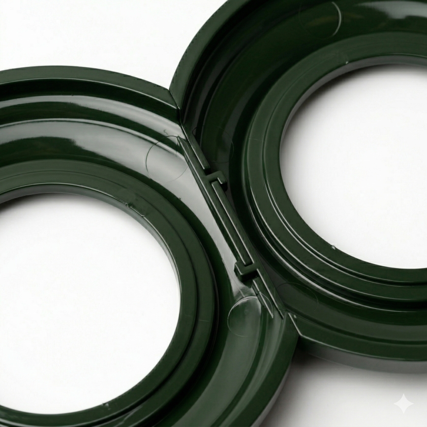 Kliklap - Retro ramka, zielony brzeg