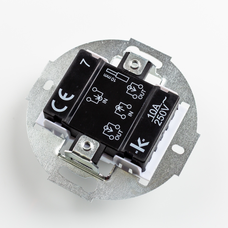 Kliklap - Retro włącznik krzyżowy z ramką nr 7 niebieski