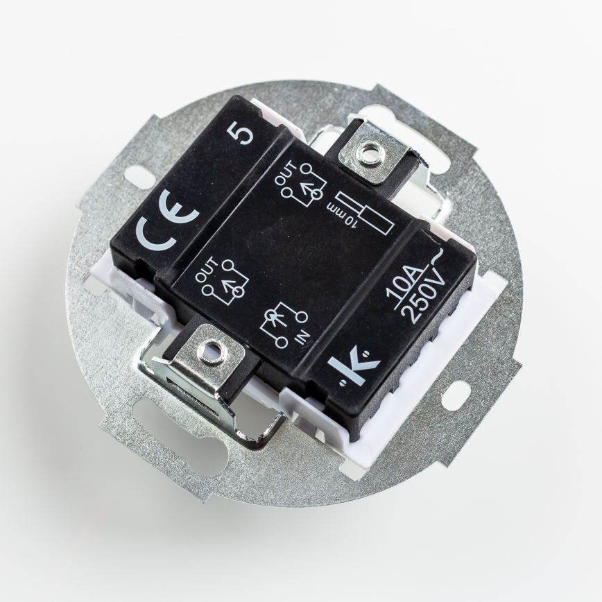 Kliklap - Retro przełącznik szeregowy bez ramki nr 5 szary