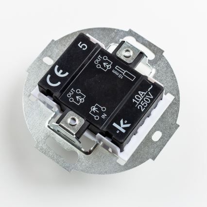 Kliklap - Retro wyłącznik szeregowy z ramką nr 5, czarny