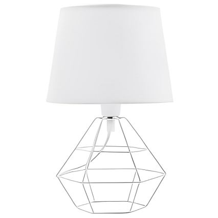 Klosz zamienny do lamp stołowych DIAMOND E27 17x20 cm biały