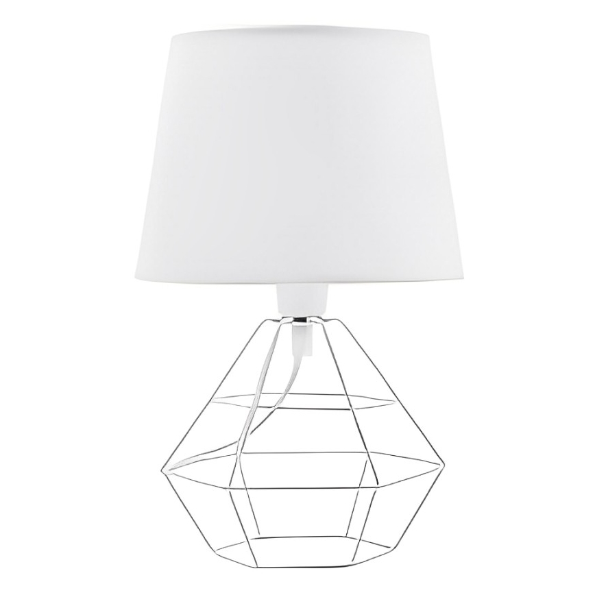 Klosz zamienny do lamp stołowych DIAMOND E27 17x20 cm biały