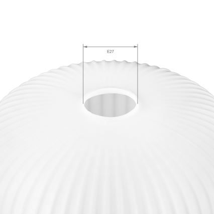 Klosz zamienny do żyrandola HARMA E27 23x25 cm biały