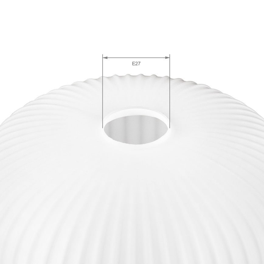 Klosz zamienny do żyrandola HARMA E27 23x25 cm biały