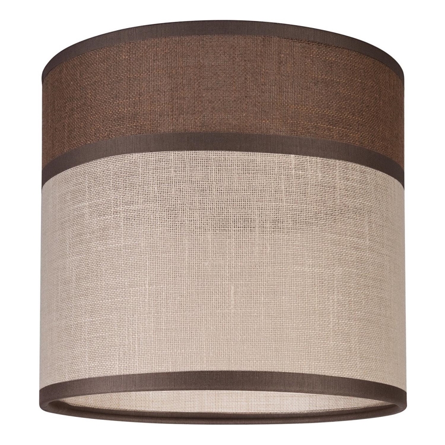 Klosz zamienny do żyrandoli, lamp podłogowych oraz kinkietów ANDREA E27 śr. 16 cm brązowy/beżowy
