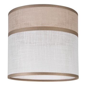 Klosz zamienny do żyrandoli, lamp stołowych oraz kinkietów ANDREA E27 śr. 16 cm beżowy/szary