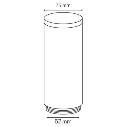Zapasowy klosz do lampy zewnętrznej OSLO biały/antracyt