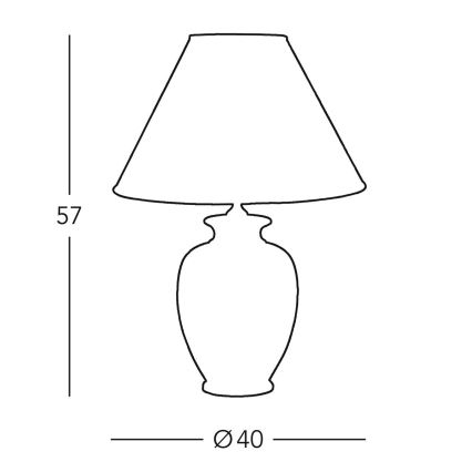 Kolarz 0014.71 - Lampa stołowa GIARDINO 1xE27/100W/230V średnica 40 cm