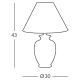 Kolarz 0014.73.3 - Lampa stołowa GIARDINO 1x E27/100W/230V