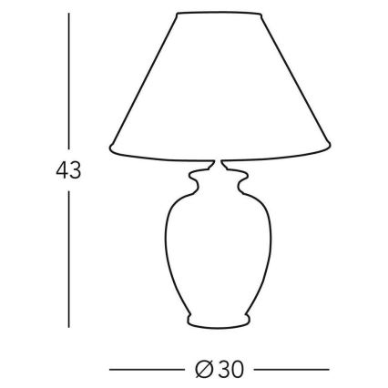 Kolarz 0014.73.3 - Lampa stołowa GIARDINO 1xE27/100W/230V