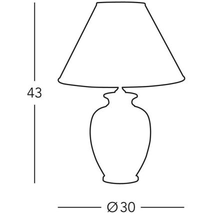 Kolarz 0014.73.6 - Lampa stołowa TLAVORIO 1xE27/100W/230V