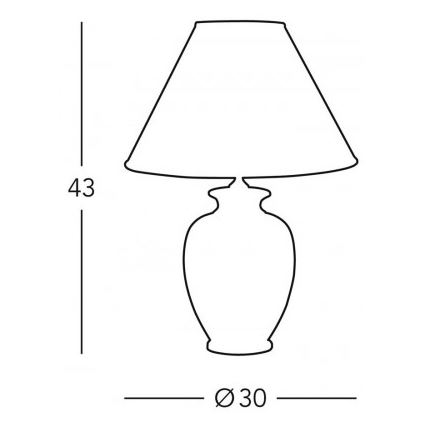 Kolarz 0014.73.7 - Lampa stołowa BORDEAUX 1xE27/100W/230V