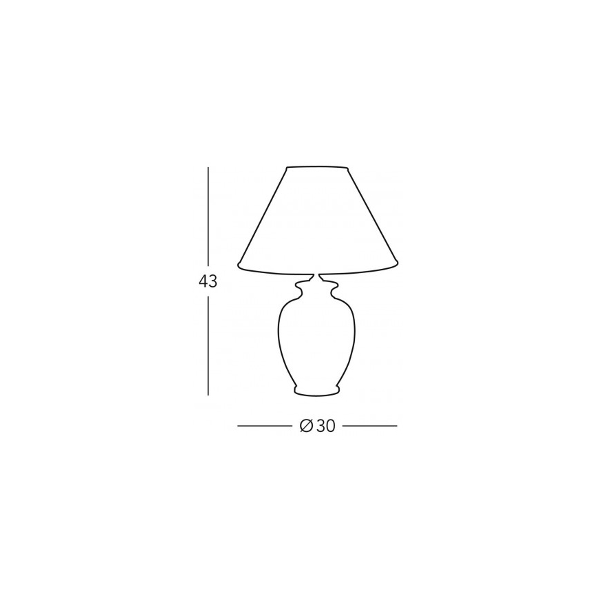 Kolarz 0014.73.7 - Lampa stołowa BORDEAUX 1xE27/100W/230V