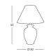 Kolarz 0014.73 - Lampa stołowa GIARDINO 1xE27/100W/230V