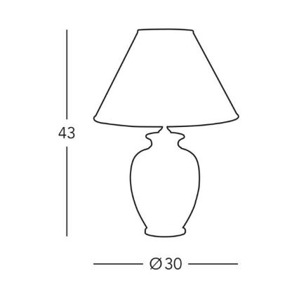 Kolarz 0014.73 - Lampa stołowa GIARDINO 1xE27/100W/230V