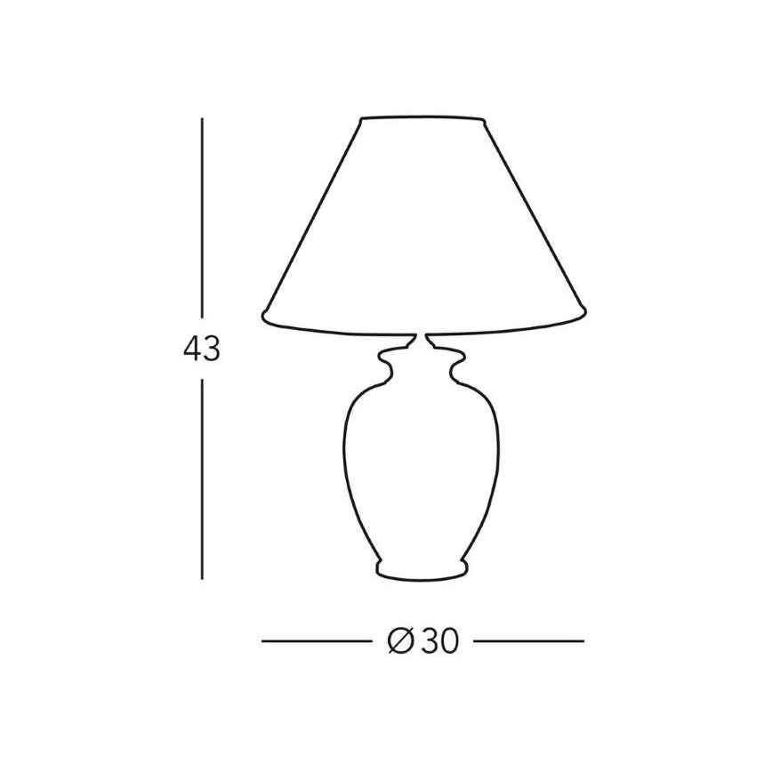 Kolarz 0014.73 - Lampa stołowa GIARDINO 1xE27/100W/230V