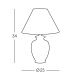 Kolarz 0014.73S - Lampa stołowa  GIARDINO 1xE27/60W/230V