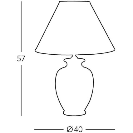 Kolarz 0014.74.3 - Lampa stołowa GIARDINO 1xE27/100W/230V