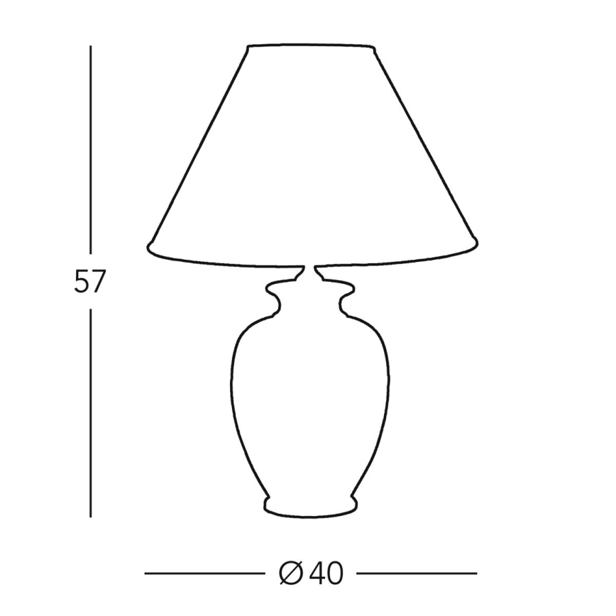 Kolarz 0014.74.4 - Lampa stołowa GIARDINO 1xE27/100W/230V beżowy