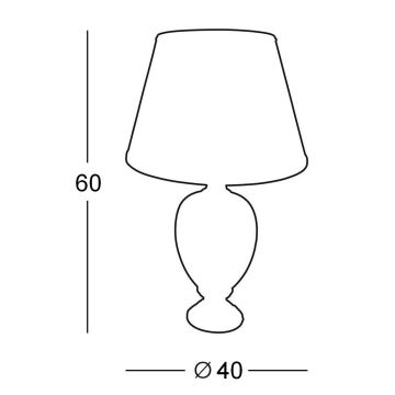 Kolarz 0094.70 - Lampa stołowa DAMASCO 1xE27/100W/230V