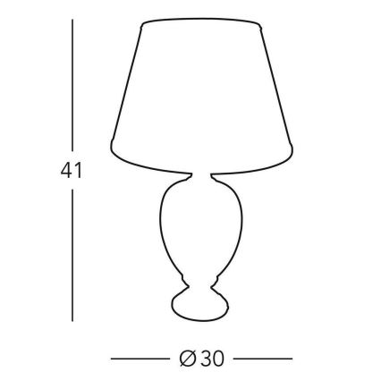 Kolarz 0094.70S - Lampa stołowa DAMASCO 1xE27/60W/230V