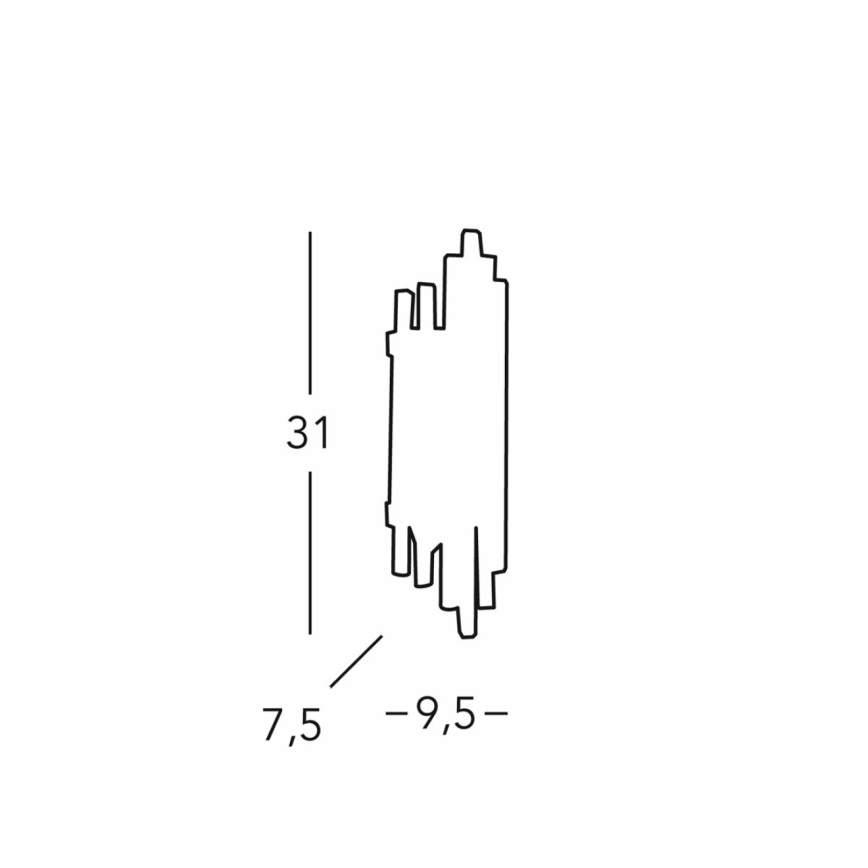 Kolarz 0342.62S.5 - Kinkiet ONTARIO 2xE14/40W/230V 31 cm chrom błyszczący