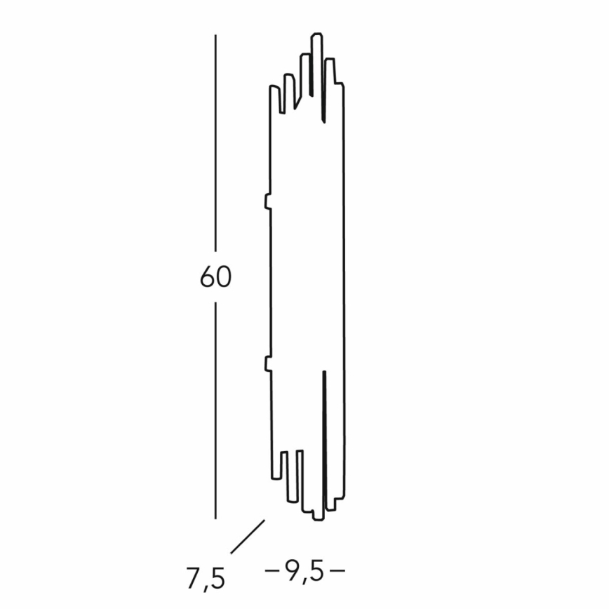 Kolarz 0342.63.5 - Kinkiet ONTARIO 3xE14/40W/230V 60 cm chrom błyszczący
