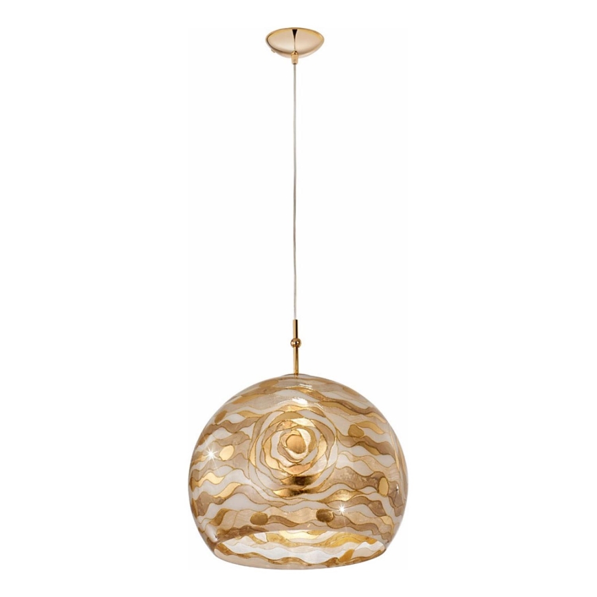 Kolarz 0392.31L.3.Aq.Ch - Żyrandol na lince LUNA 1xE27/60W/230V 24K złoty