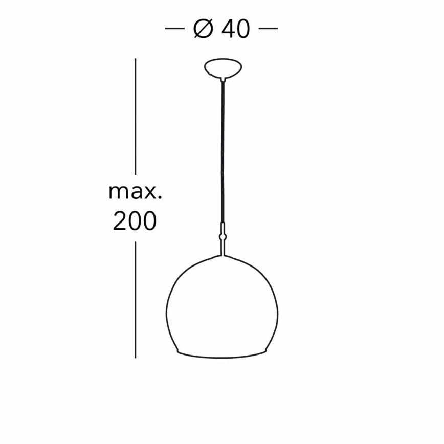 Kolarz 0392.31L.3.Aq.Ch - Żyrandol na lince LUNA 1xE27/60W/230V 24K złoty