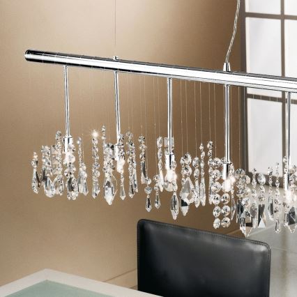 Kolarz 104.87.5 - Żyrandol kryształowy na lince STRETTA 7xG9/40W/230V chrom błyszczący