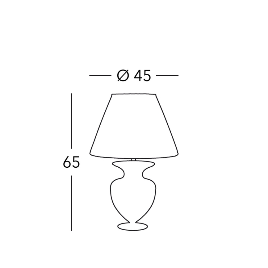 Kolarz 1415.71M.CH - Lampa stołowa ANFORA 1xE27/100W/230V 24K złoty