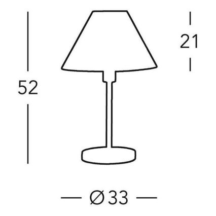 Kolarz 264.70.4 - Lampa stołowa HILTON 1xE27/60W/230V