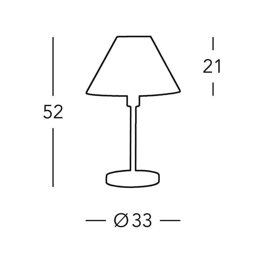 Kolarz 264.70.4 - Lampa stołowa HILTON 1xE27/60W/230V
