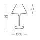 Kolarz 264.70.7 - Lampa stołowa HILTON 1xE27/60W/230V