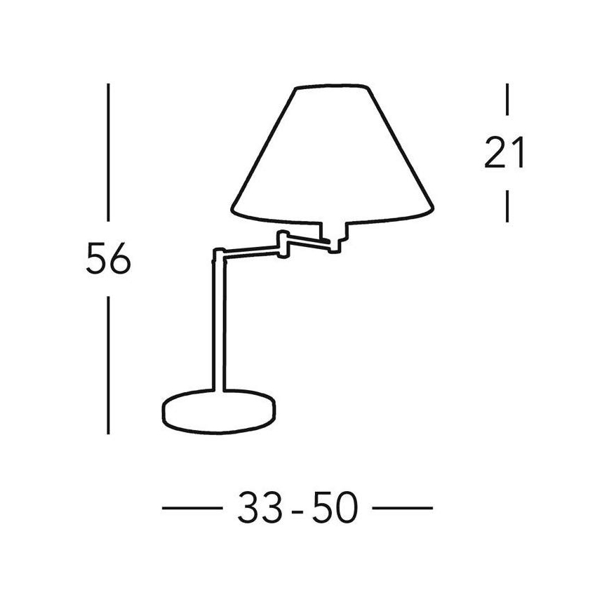 Kolarz 264.71.4 - Lampa stołowa HILTON 1x E27/60W/230V
