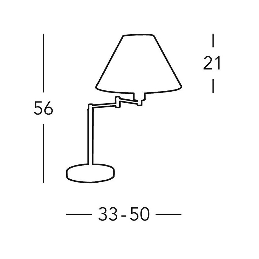 Kolarz 264.71.6 - Lampa stołowa HILTON 1xE27/60W/230V