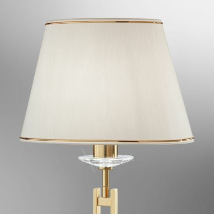 Kolarz 330.71.8C - Kryształowa lampa stołowa IMPERIAL 1xE27/60W/230V złoty/beżowy
