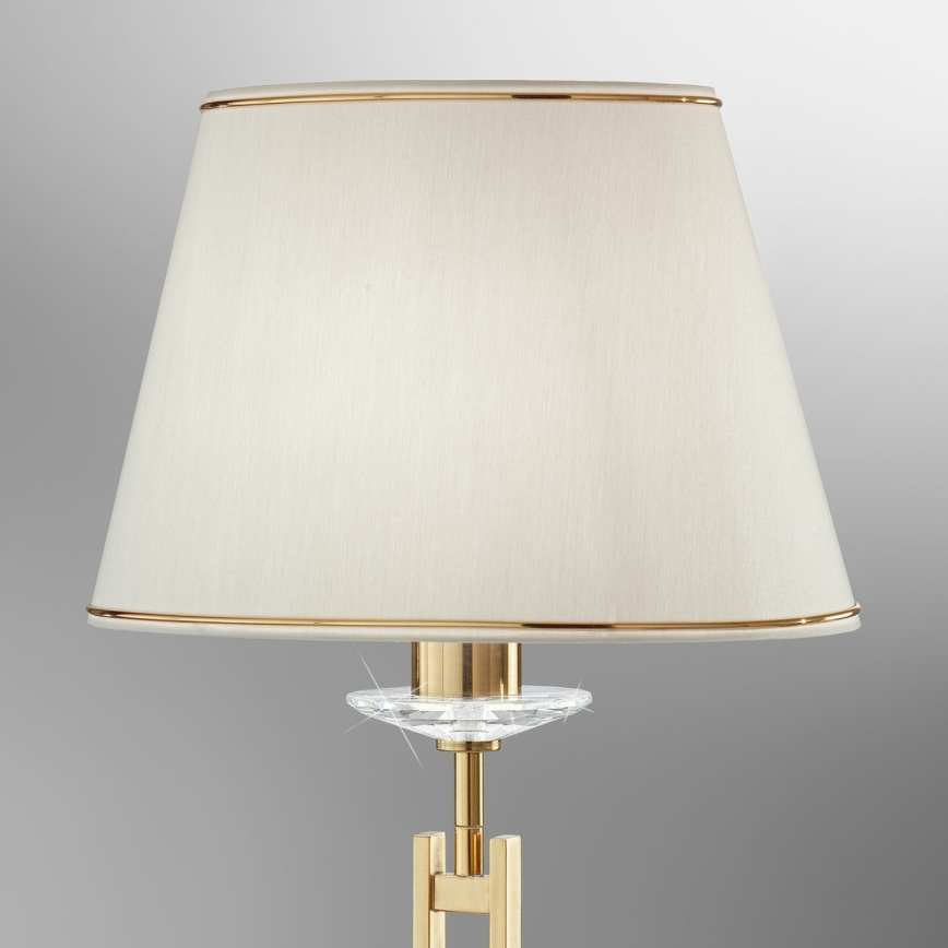 Kolarz 330.71.8C - Kryształowa lampa stołowa IMPERIAL 1xE27/60W/230V złoty/beżowy