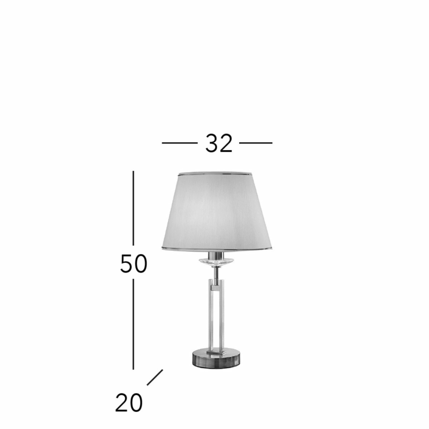 Kolarz 330.71.8C - Kryształowa lampa stołowa IMPERIAL 1xE27/60W/230V złoty/beżowy