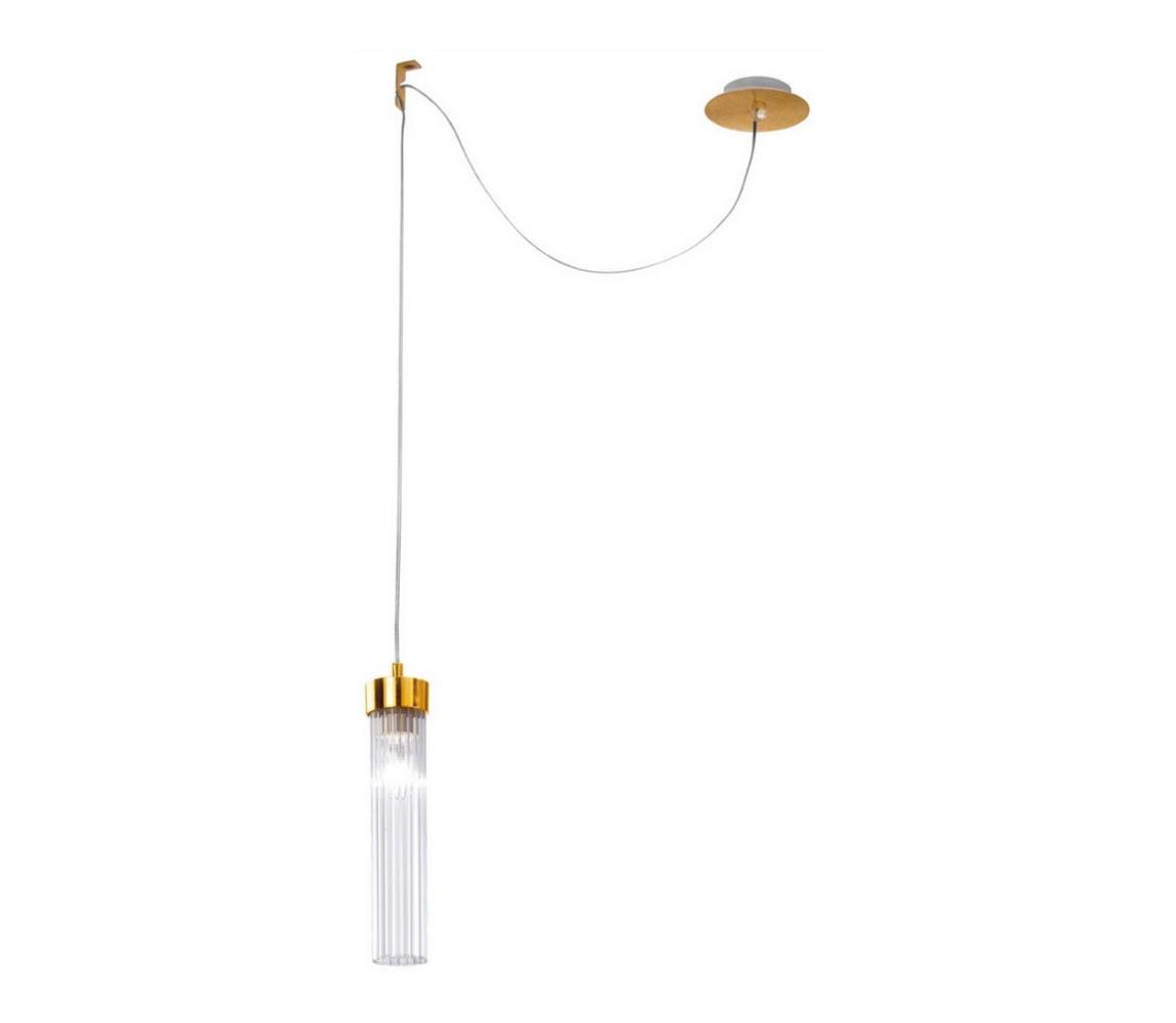 Kolarz 6009.30131 - Żyrandol na lince RAGGIO 1xE14/25W/230V 24K złoty