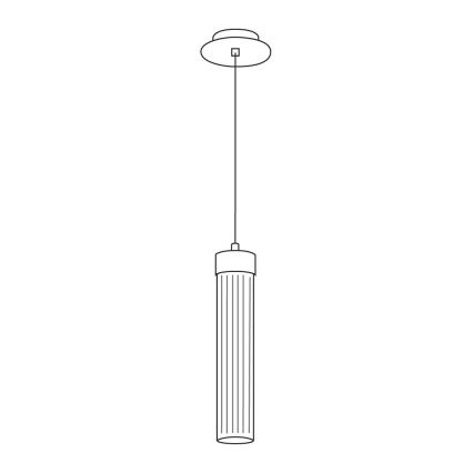 Kolarz 6009.30150 - Żyrandol na lince RAGGIO 1xE14/25W/230V srebrny