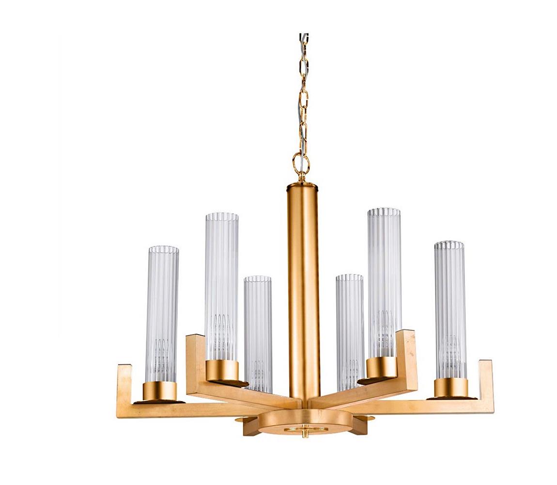 Kolarz 6009.80630 - Żyrandol na łańcuchu RAGGIO 6xE14/25W/230V 24K złoty