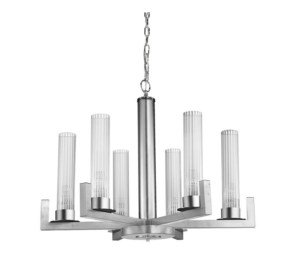 Kolarz 6009.80650 - Żyrandol na łańcuchu RAGGIO 6xE14/25W/230V srebrny