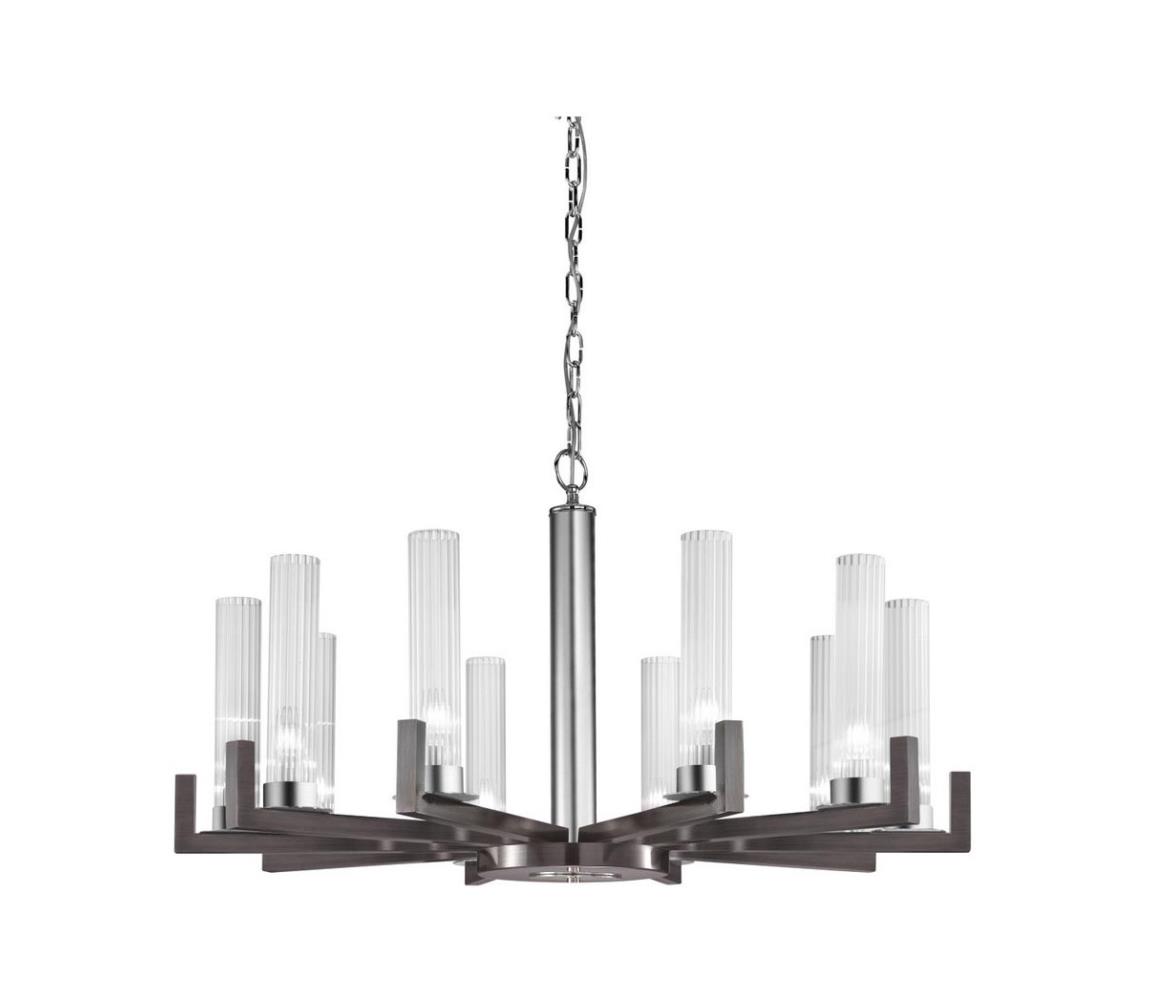 Kolarz 6009.81060 - Żyrandol na łańcuchu RAGGIO 10xE14/25W/230V matowy chrom