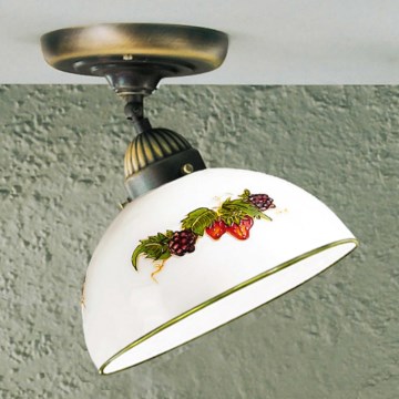 Kolarz 731.10.121 - Żyrandol natynkowy NONNA 1xE27/75W/230V śr. 20 cm winogrona/truskawki