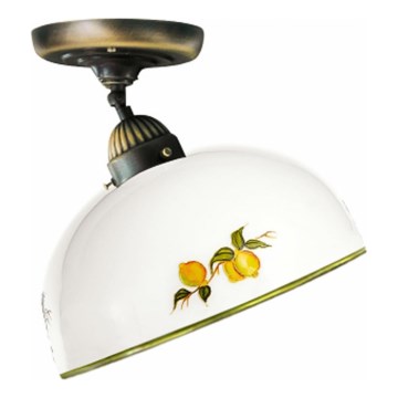 Kolarz 731.10.129 - Żyrandol natynkowy NONNA 1xE27/75W/230V śr. 30 cm cytryny