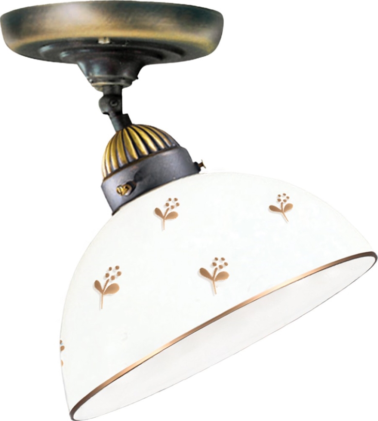 Kolarz 731.10.170 - Przysufitowy żyrandol NONNA 1xE27/75W/230V, średnica 20 cm, motyw kwiatowy, kolor różowe złoto