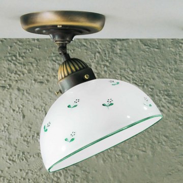 Kolarz 731.10.20 - Żyrandol natynkowy NONNA 1xE27/75W/230V śr. 20 cm zielony